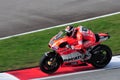 Andrea Dovizioso Ducati Factory Racing Team in Sepang International Circuit MotoGP 2013 Royalty Free Stock Photo