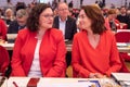 Andrea Nahles and Katarina Barley during the SPD party day in Berlin in 2019