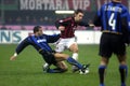 Andrea Pirlo and Luigi DI Biagio in action during the match