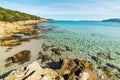 Andreani cove on a sunny day Royalty Free Stock Photo