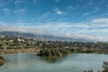 Andree Clark Bird Refuge in front with Montecito Country Club in back, Santa Barbara California