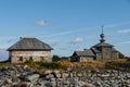 Andreevskiy skit of the Solovetsky monastery on the Bolshoi Zayatsky Island Royalty Free Stock Photo