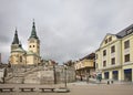 Andrej Hlinka square in Zilina. Slovakia Royalty Free Stock Photo