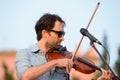 Andrew Bird musician, songwriter, and multi-instrumentalist performs at Vida Festival Royalty Free Stock Photo