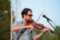 Andrew Bird musician, songwriter, and multi-instrumentalist performs at Vida Festival Royalty Free Stock Photo