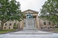 Andrew Dickson White Statue. White was cofounder of Cornell University. Royalty Free Stock Photo