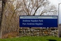 Andrew Haydon Park Sign in Ottawa