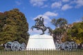 Andrew Jackson in Lafayette Park Royalty Free Stock Photo