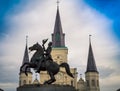 Andrew Jackson Monument in New Orleans Royalty Free Stock Photo