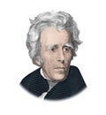 US President Andrew Jackson Royalty Free Stock Photo