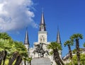 Andrew Jackson Square Statue Saint Louis Cathedral New Orleans Louisiana Royalty Free Stock Photo