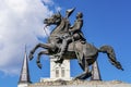 Andrew Jackson Statue Saint Louis Cathedral New Orleans Louisiana Royalty Free Stock Photo