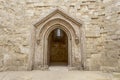 Portal perfectly preserved inside Castel del Monte, Andria province, Puglia, Italy