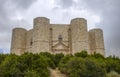 View of Castel del Monte, built in an octagonal shape by Frederick II in the 13th century in Apulia
