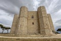 View of Castel del Monte, built in an octagonal shape by Frederick II in the 13th century in Apulia