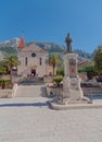 Andrija Kacic Miosic square in Makarska Croatia