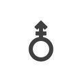 Androgyne sex vector icon