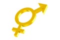 Androgyny gender symbol Royalty Free Stock Photo