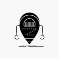 Android, beta, droid, robot, Technology Glyph Icon. Vector isolated illustration