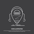 Android, beta, droid, robot, Technology Icon. Line vector symbol for UI and UX, website or mobile application Royalty Free Stock Photo