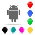 Android classic emblem icon. Elements in multi colored icons for mobile concept and web apps. Icons for website design and develop Royalty Free Stock Photo
