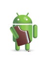 Android eating ice cream sandwich