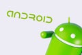 Android figure on the white background