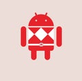 Android Icon Red Color Ranger Style