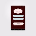 Android Log in User Interface with material design Royalty Free Stock Photo