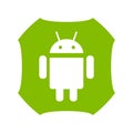 Android logo. Android the operating system for smart phones, tablet and mobile platforms. Android app . Kharkiv, Ukraine - October