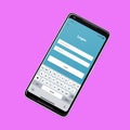 Android Mockup Simple Login User Wireframe
