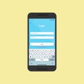 Android Mockup Simple Login Wireframe