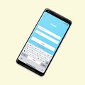 Android Mockup Simple Login Wireframe