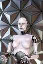 Android robot cyber female