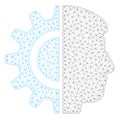 Android Robotics Polygonal Frame Vector Mesh Illustration Royalty Free Stock Photo