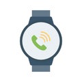 Android smartwatch Color Vector Icon which can easily modify or edit Royalty Free Stock Photo