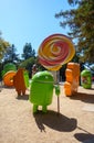 Android statue in Googleplex headquarters main office