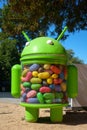 Android statue in Googleplex headquarters main office