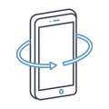 Android technology Flat inside vector icon which can easily modify or edit Royalty Free Stock Photo