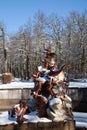 Andromeda Fountain, Gardens of Royal Palace of La Granja de San Ildefonso, Spain Royalty Free Stock Photo