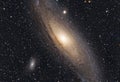 The Andromeda Galaxy, also known as Messier 31 Royalty Free Stock Photo