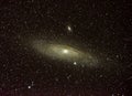 Andromeda galaxy M31 and night sky stars observing