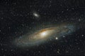 Andromeda galaxy at 840mm Royalty Free Stock Photo