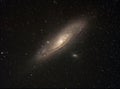 Andromeda galaxy and sattelite Royalty Free Stock Photo