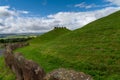 The Andromeda hill with stone circle in the Crawick Multiverse in Dumfries and Galloway Royalty Free Stock Photo