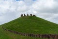 The Andromeda hill with stone circle in the Crawick Multiverse in Dumfries and Galloway Royalty Free Stock Photo