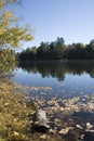 Androscoggin River in Fall Royalty Free Stock Photo