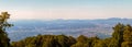 Andscape of Zagorje countryside from Medvednica mountain at high noon