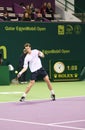 Andy Murray plays in Doha tennis