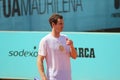 Andy Murray at the practice. Royalty Free Stock Photo